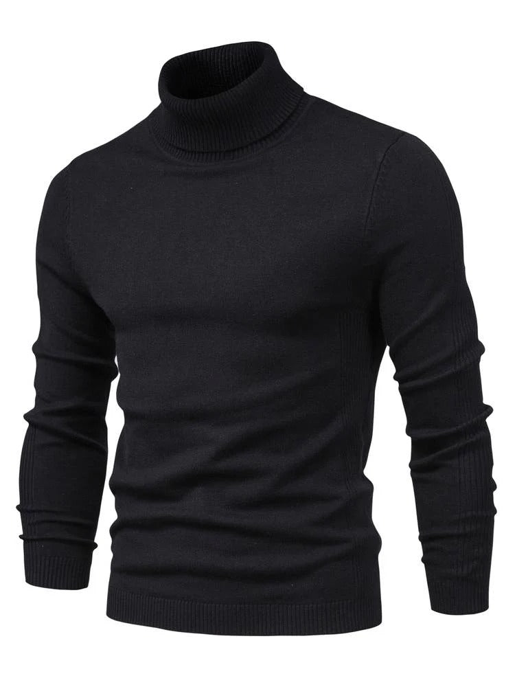 Slim-Fit Rollkragen Pullover Für Herren