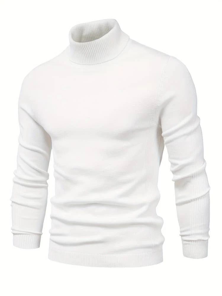 Slim-Fit Rollkragen Pullover Für Herren